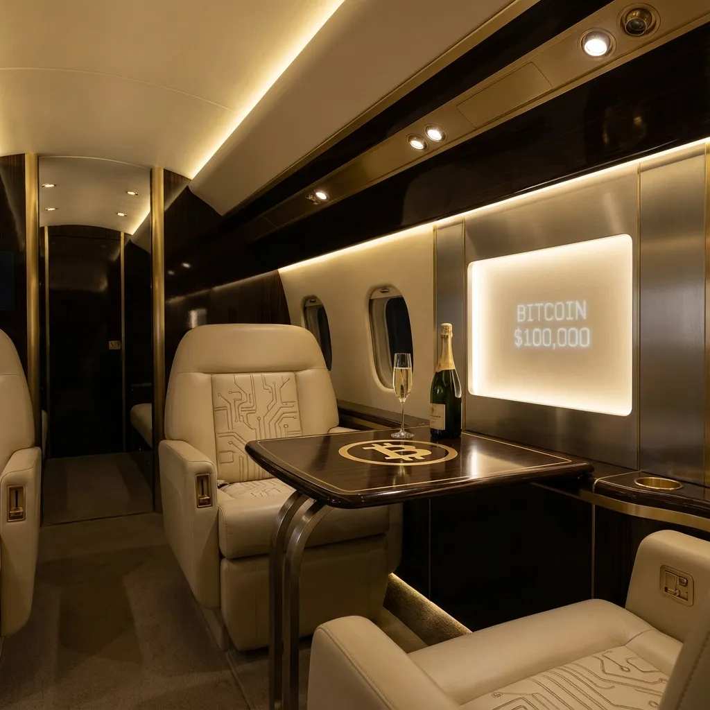 Luxury Private Jet Bitcoin Payment